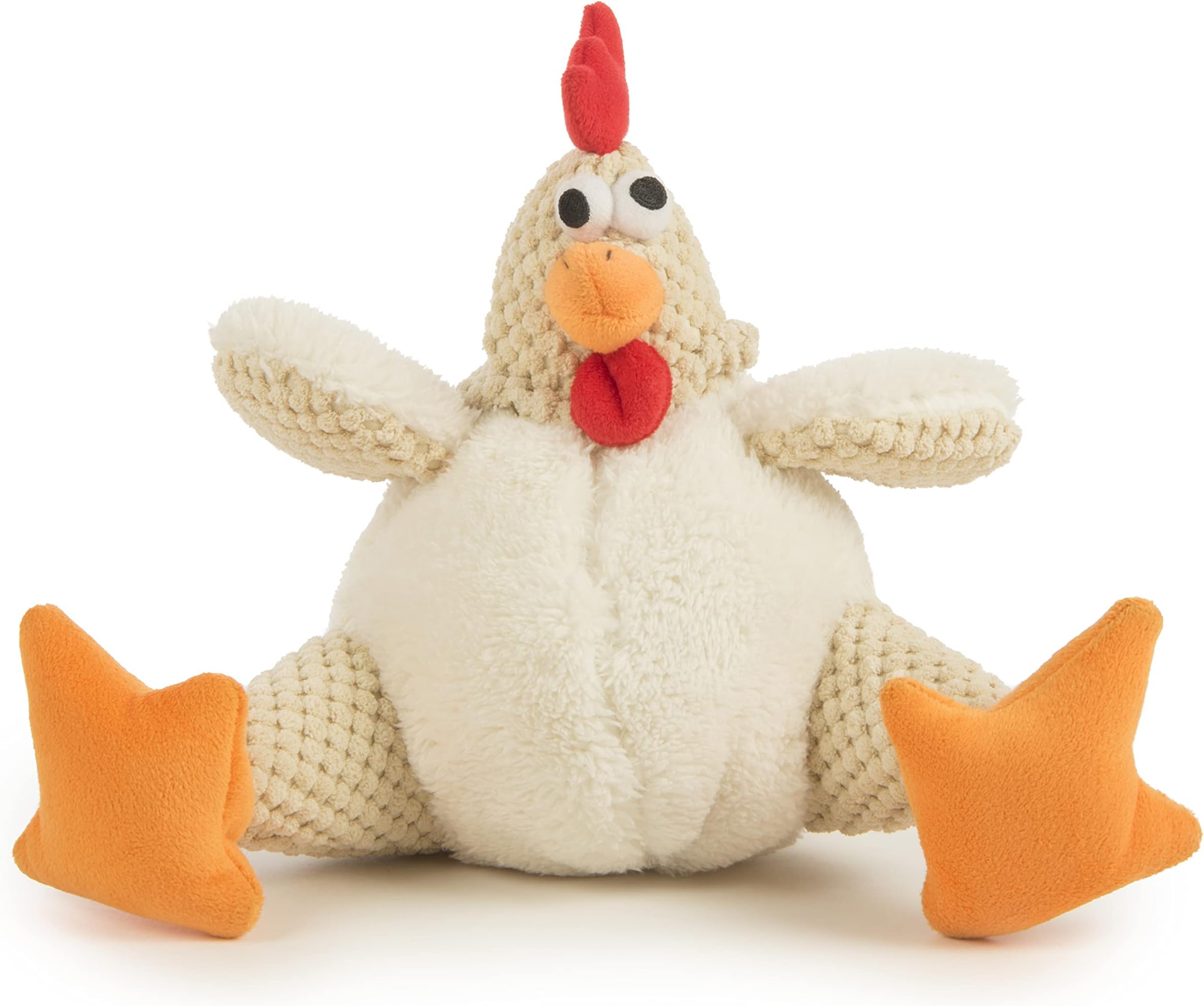 Moonmoon Quaker Pet Products GoDog Checkers With Chew Guard Large-Fat Rooster