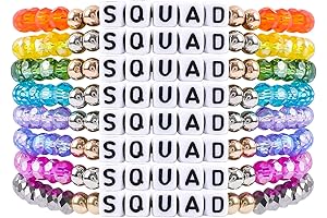 Colorful Stackable Beaded Squad Bracelets