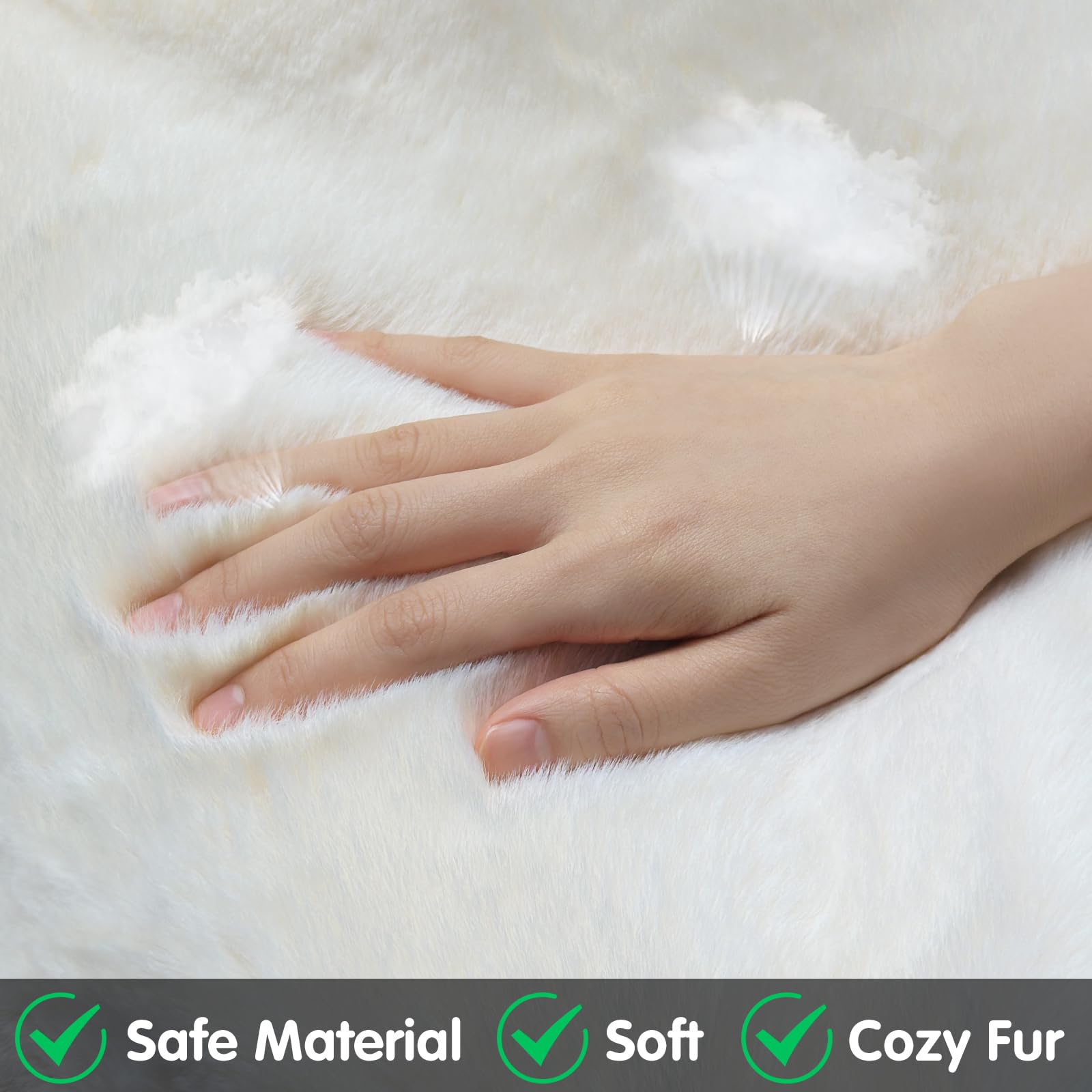 Ostlttyn Dog Bed Washable 76x54 cm Dog Crate Mattress for Small Dogs Waterproof Ultra Soft Orthopedic Puppy Beds Mat with Anti-Slip Bottom - Image 4