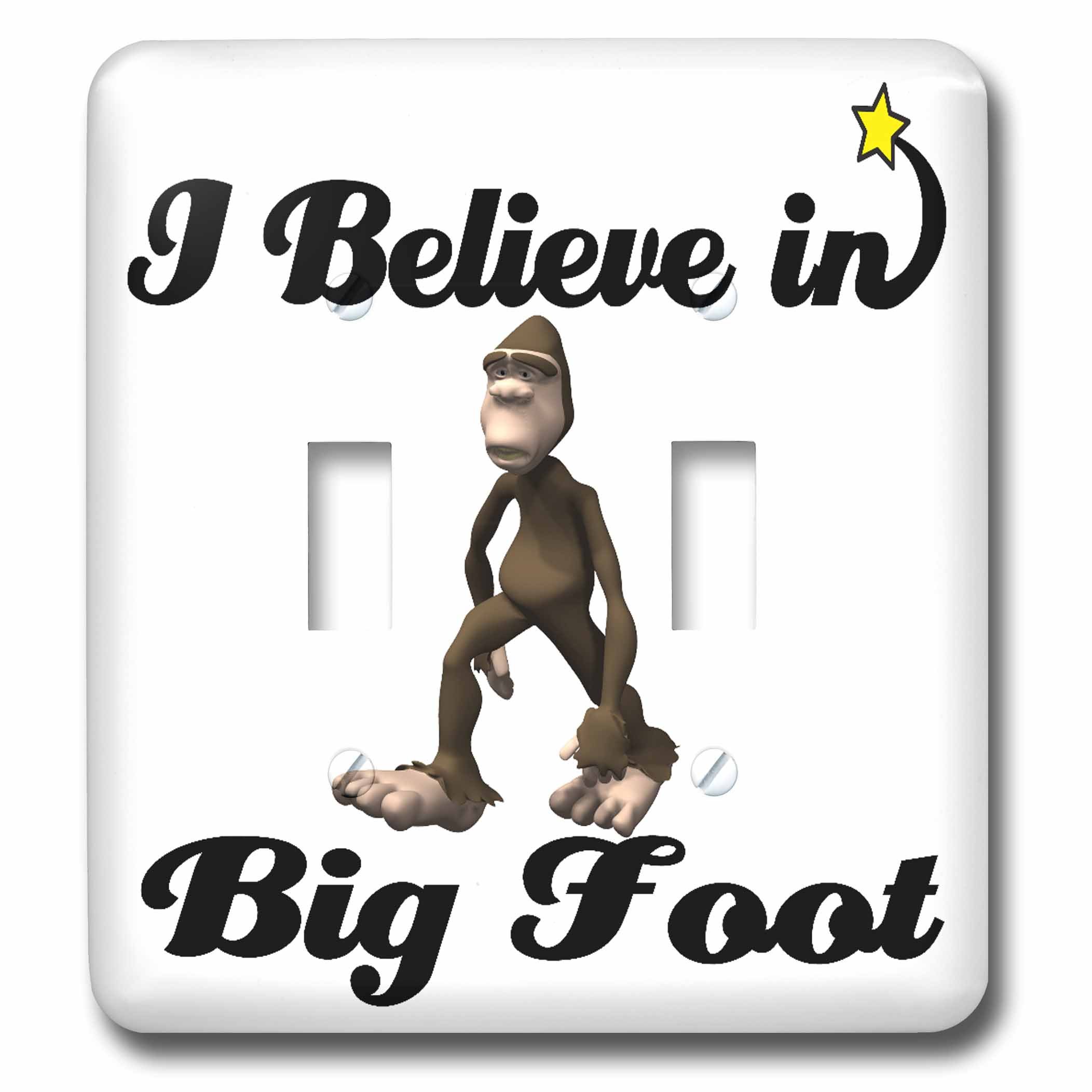 Interrupteur à bascule Big Foot 3dRose lsp_104821_2 multicolore pour décoration murale