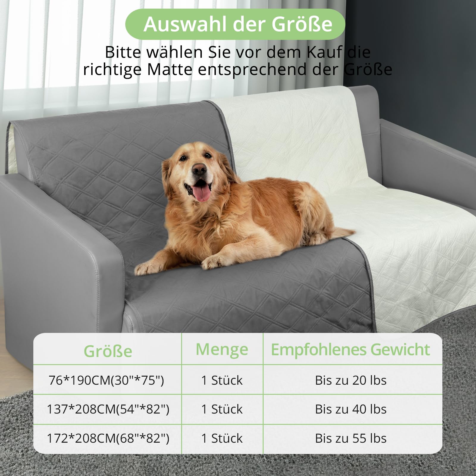 Jednostronny wodoodporny pokrowiec na łóżko dla psa koc dla zwierząt domowych mata antypoślizgowa sofa kanapa ochraniacz na meble dla dzieci dzieci pies kot (76 x 190 cm)