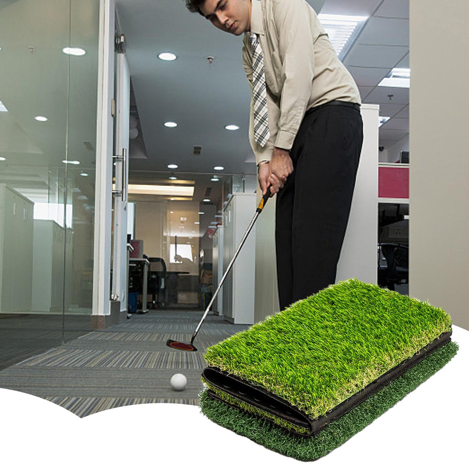 Golf -Trainingsmatte, Matte für Golf Verdickte Golfgrasmatten | Golfer Driving Pad, Swing -Übungswerkzeuge für Innen im Freien, Garten