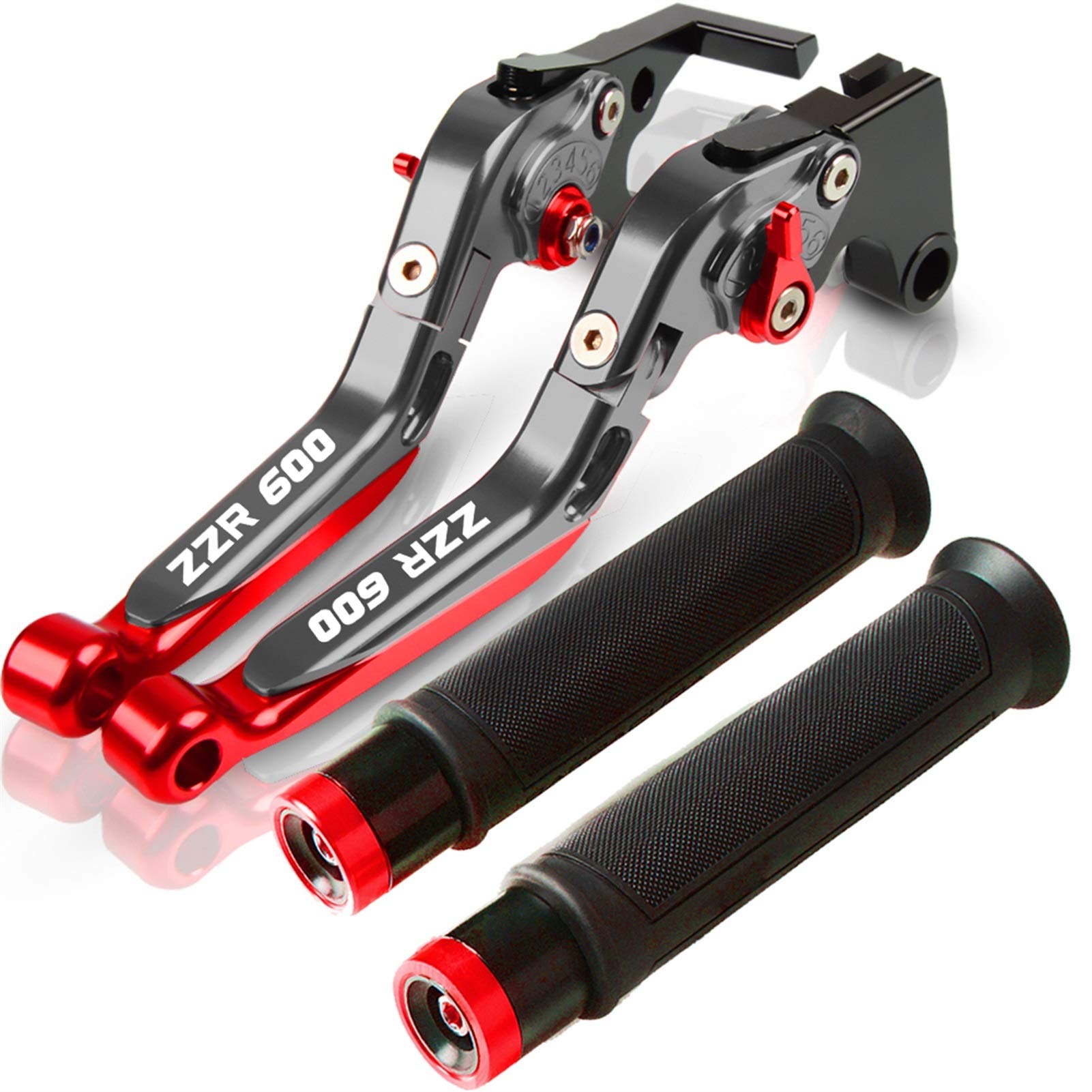 Per Kawasaki ZZR600 2005 2006 2007 2008 2009 Accessori Moto Maniglia Del Freno Leva Della Frizione Del Freno Regolabile CNC Manubrio Leva Della Frizione Del Freno (Colore : E)