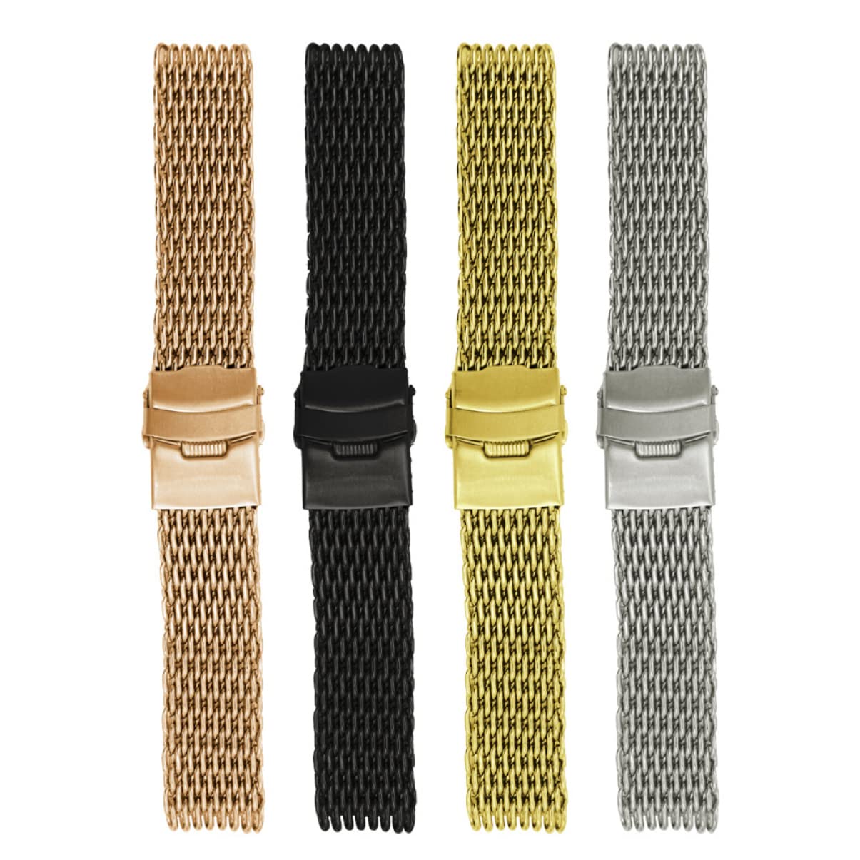 GALPADA 2 Pezzi Nastro Rosso Settimana Bracciali All'Ingrosso Mens Cinturino In Acciaio Inossidabile Cinturino In Metallo In Metallo Cinturini Per Orologi Orologio Da 20 Mm