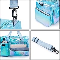 Vista 76 de Pequeña bolsa de gimnasio para mujer, bolsa de viaje con compartimento para zapatos