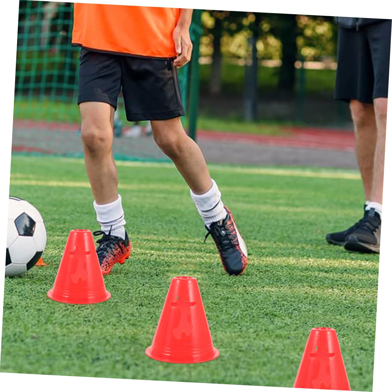 Conos De Entrenamiento De Futbol Conos De Ejercicio Cono Marcador Capacitación Conos De Pilones Conos Deportivos Mini Conos para Deportes Educación Física Rojo