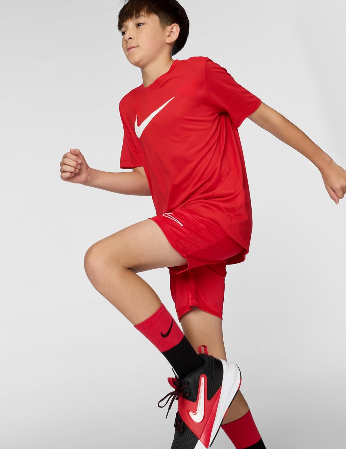 Nike Unisex Big Kids' Legend Dri-FIT T-Shirt (Large Swoosh Logo) - Boys and Girls - Image 2