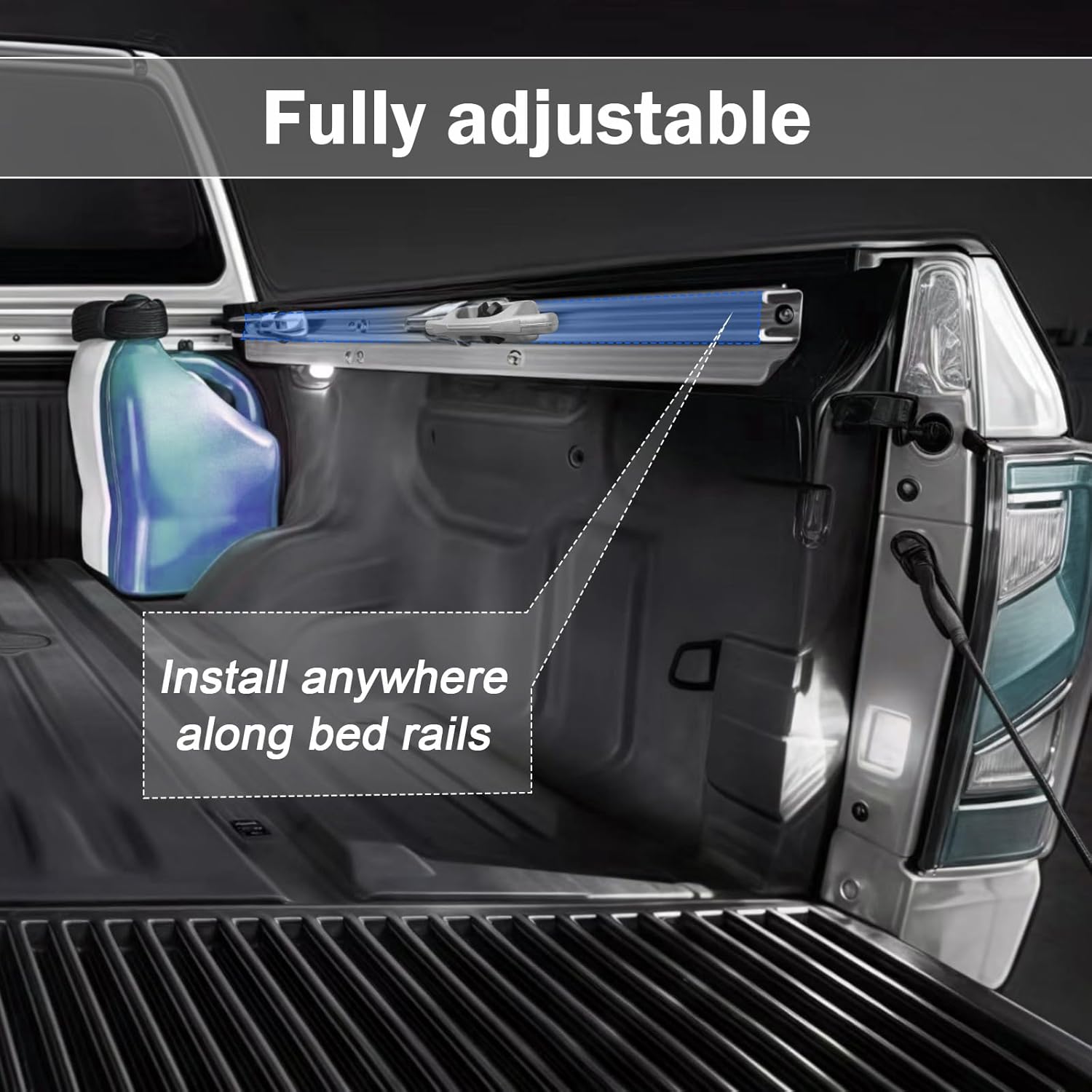 999T7-W3900 Titan Bed Cleat Tie Down Anchor 4PCS for 2016-2024 Nissan Titan with Titan Box,Heavy-Duty Truck Bed Cargo Securing Accessory for Load Management,Replaces 999T7-W3800