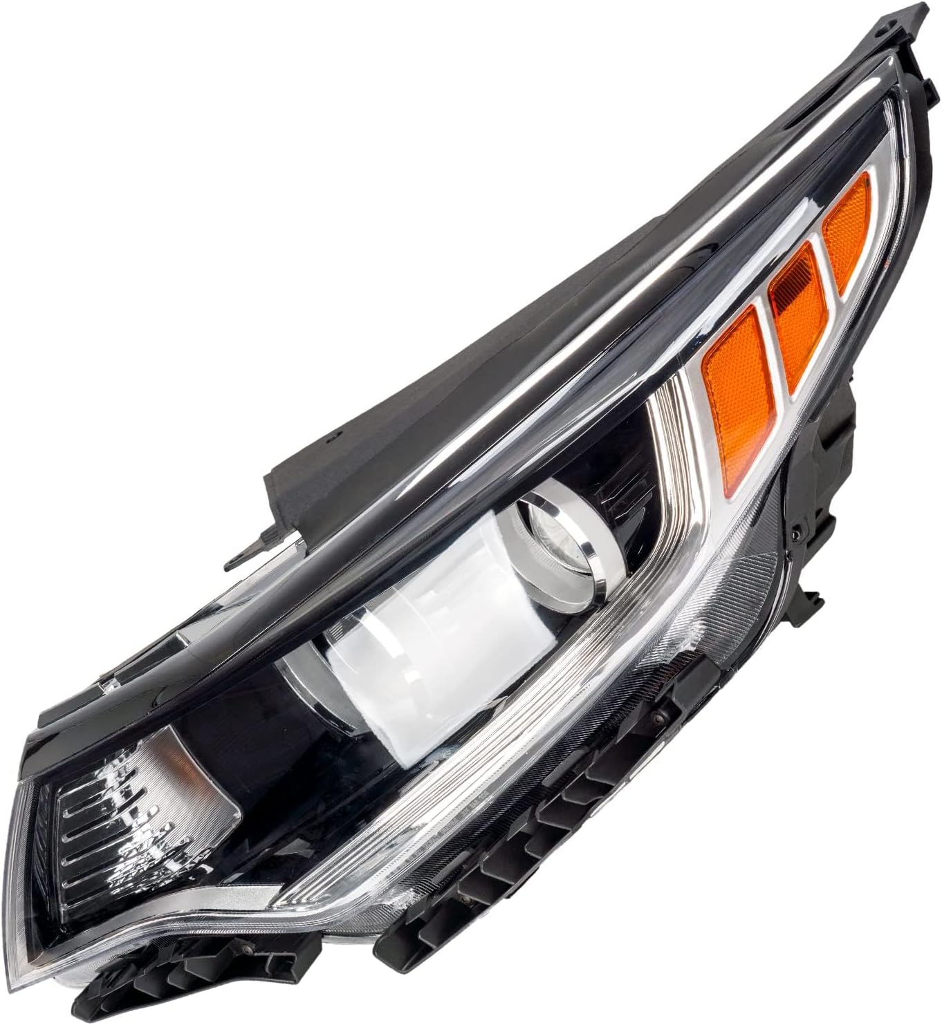 Torchbeam Headlight Assembly Fit For Optima 2016-2018 Headlights Front Driver Side Black Housing Clear Reflector Clear Lens