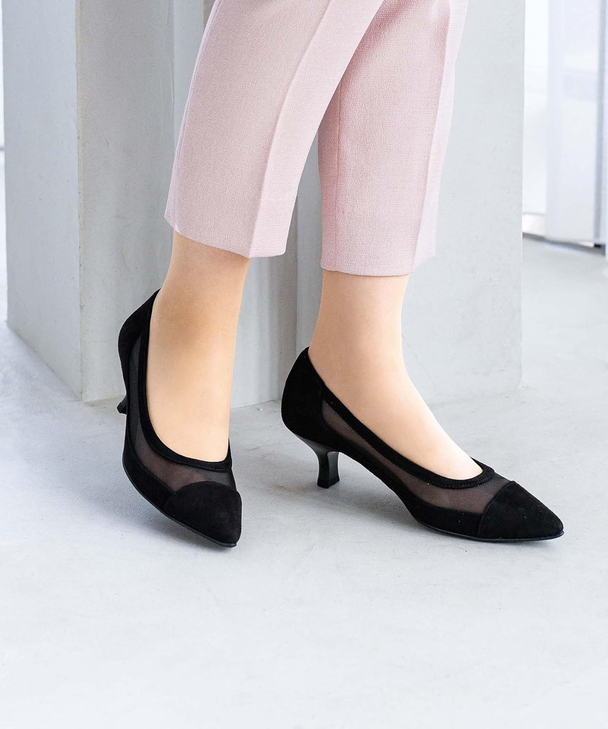 未使用 wacoal success walk ベルト スクエアトゥ パンプス ワコール サクセスウォーク ベルト付スクエアトゥ パンプス 22.5cm