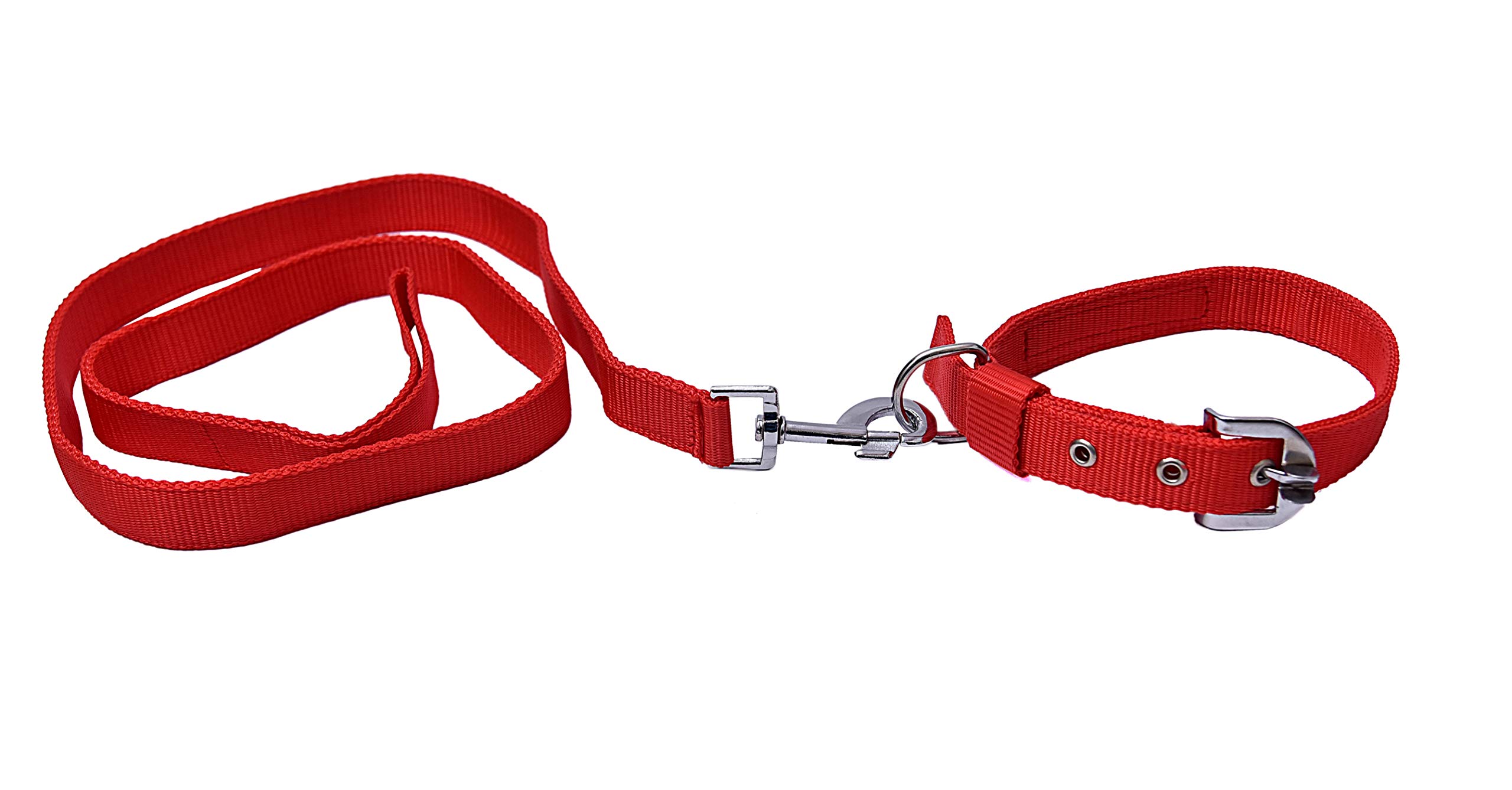 Tame Love™ Combo Pack of Plain Choke and Pulling Free Padded Easy Control Adjustable Nylon Dog Collar Belt and Leash Set for Medium Dogs of All Breeds (1 Inch) (B08K4M3PG3) Amazon Price History, Amazon Price Tracker