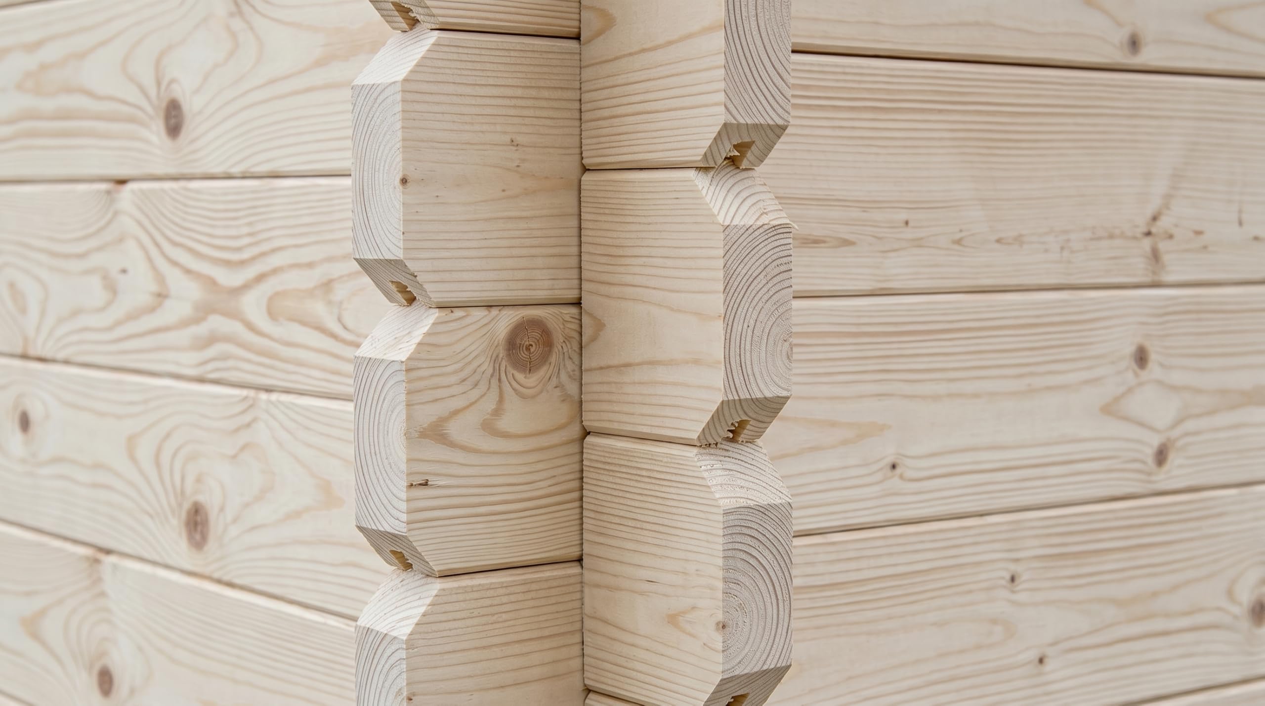 Holz Gartenhaus Blockbohlenhaus Houston | Wandstärke 28 mm | Naturbelassen | B x T x H: 310 x 298 x 226 cm | Doppeltür Mit Echtglas (298 x 309 x 203 cm)