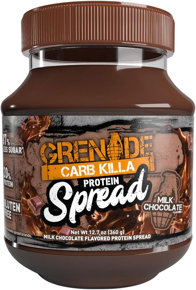 Grenade Carb Killa Protein Chocolate Spread | 7g High Protein Snack | High Protein Low Sugar | Gluten Free No Stir | Milk Chocolate, 12.7oz