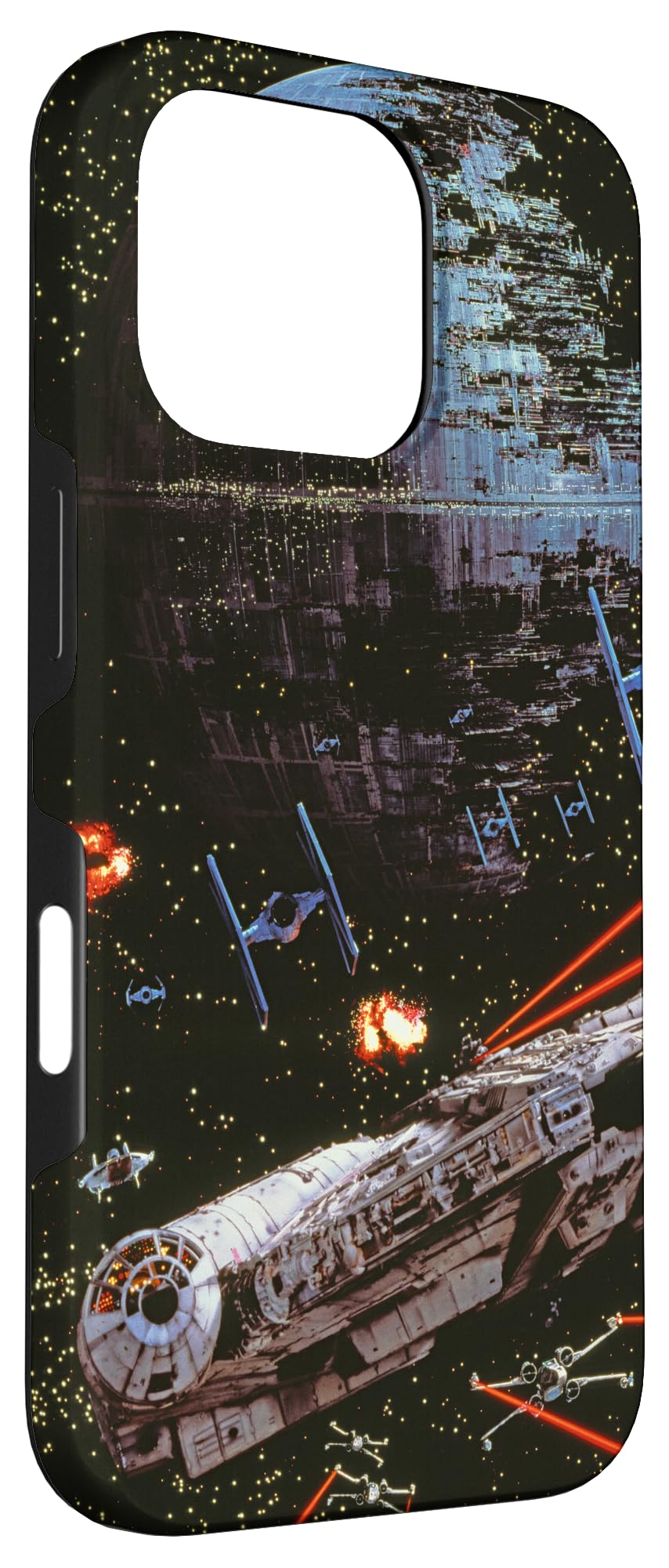 Star Wars Return of the Jedi Death Star II Battle Black Case for iPhone 16 Pro - Image 3