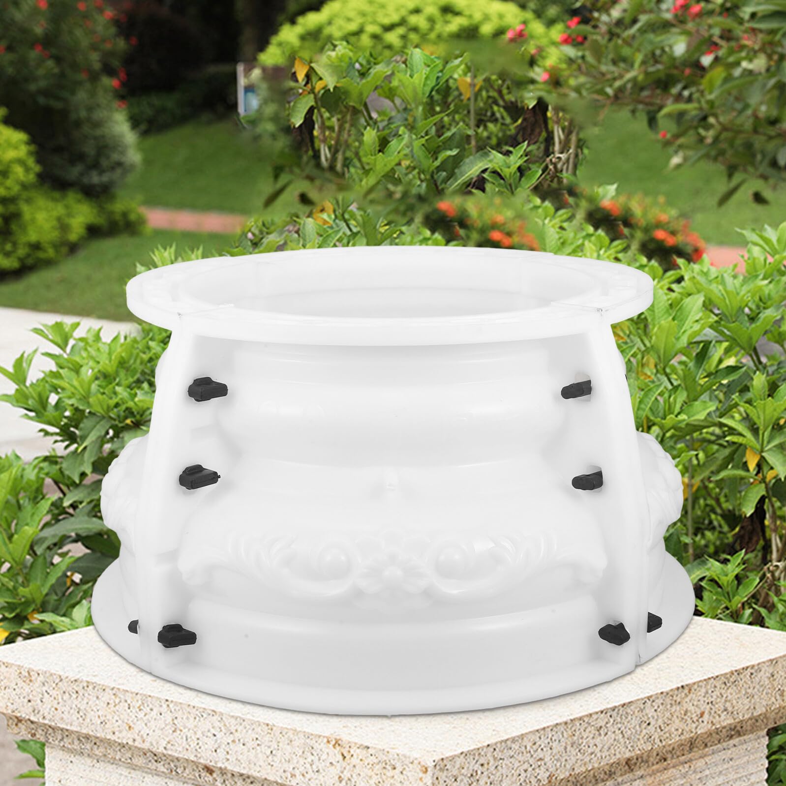 Alipis Molde Multifuncional para Columna Romana de Plástico Beige, Fácil de Usar y Resistente para Fabricación Artesanal de Cemento para Hormigón en Proyectos Decorativos