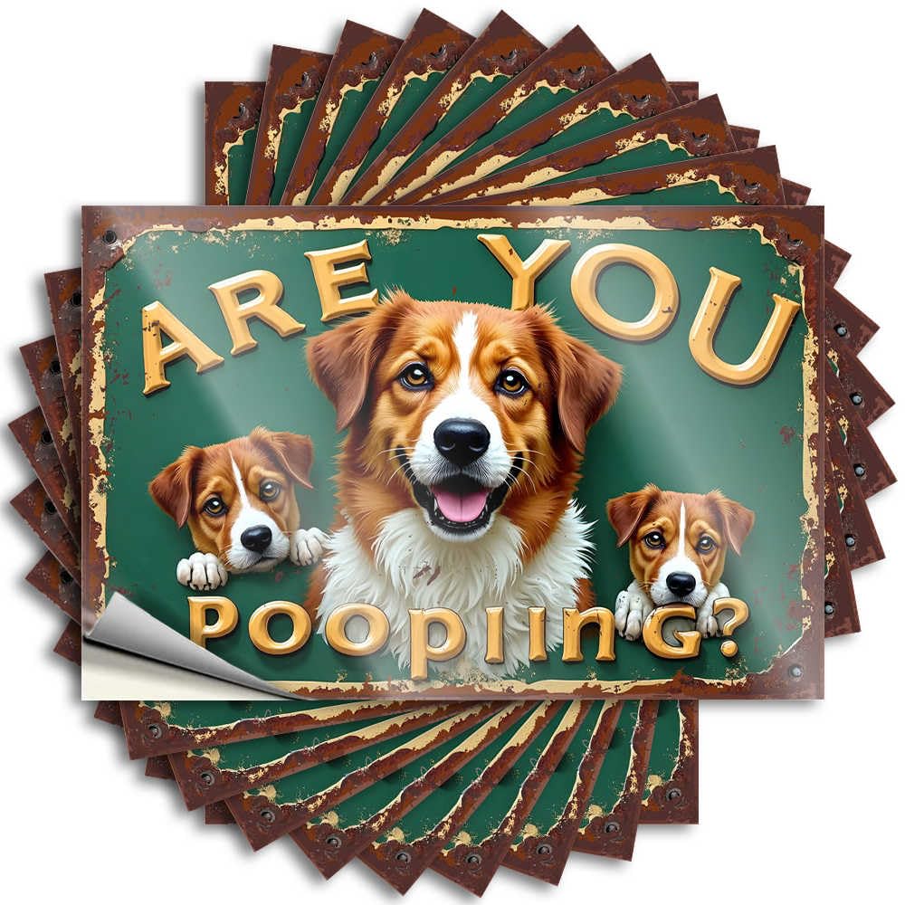 Tattoos Rv Camping Accessories Waterproof Vinyl Sticker | are You Pooping? A Cute Canine Query Cute Wall for Man DIY Projects(8X12CM)