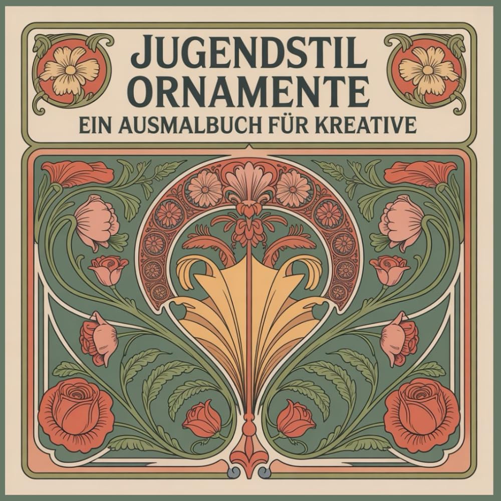 Jugendstil Ornamente: Ein Ausmalbuch für Kreative (Jugenstil Ausmalbücher)
