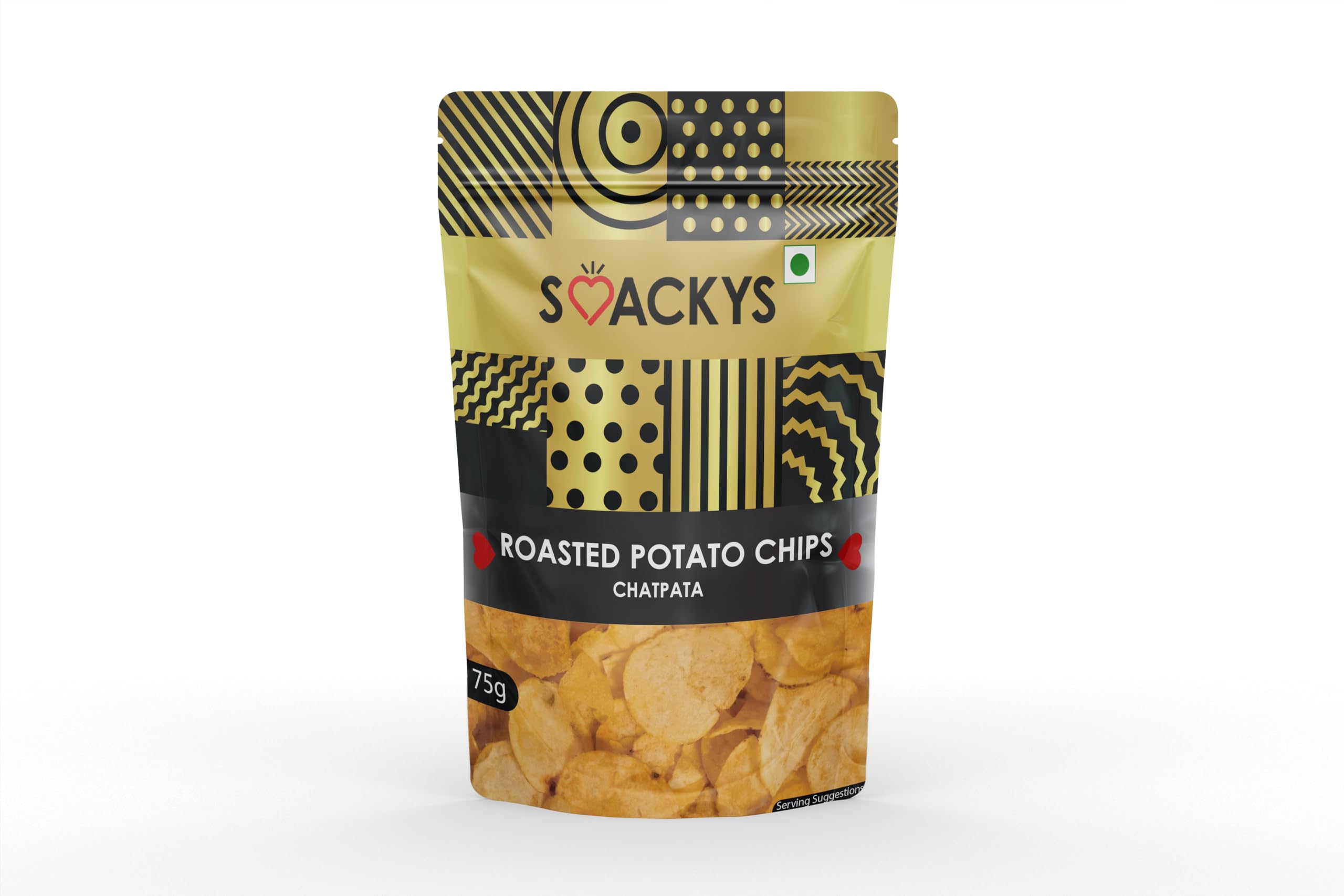SMACKYS ROASTED POTATO CHIPS CHATPATA 75G