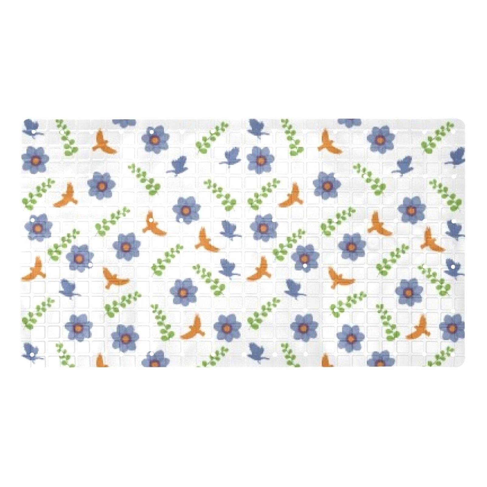 Tapis de bain pour s'asseoir doux avec trous de drainage et ventouses douche