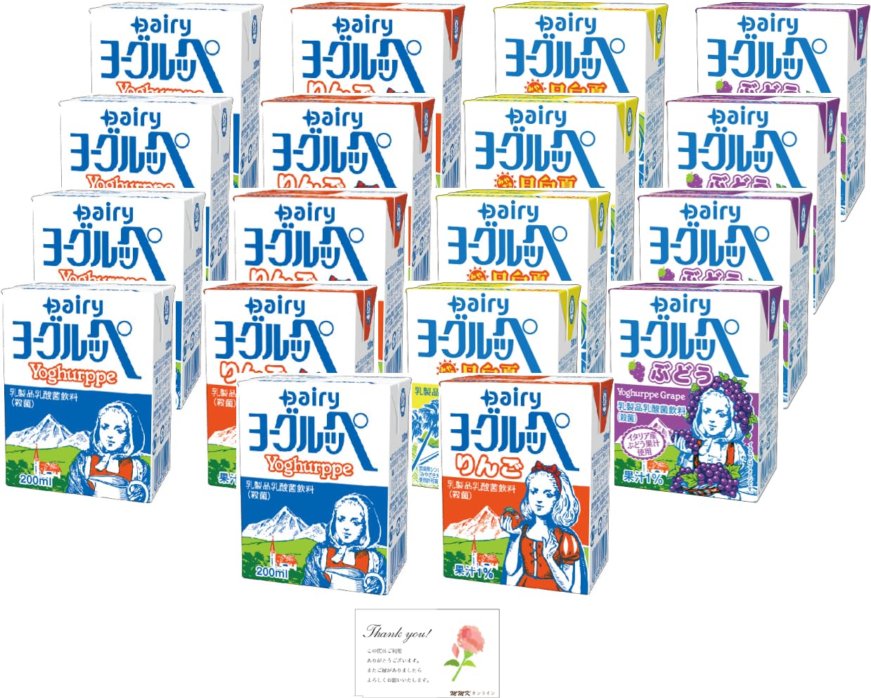 Amazon.co.jp: デーリィ ヨーグルッペ 4種類計18本セット詰め合わせ