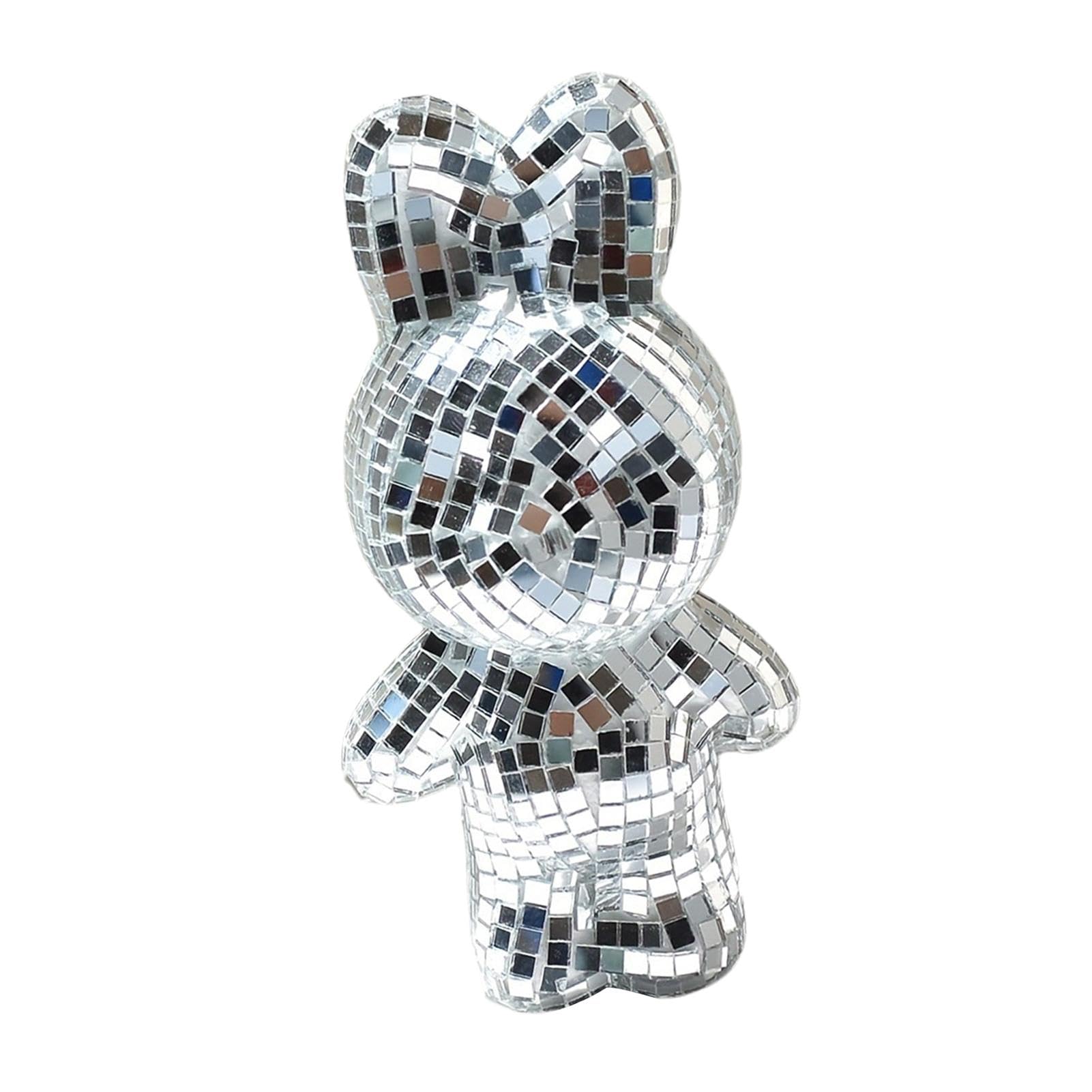 Boule Disco Lapin En Verre Réfléchissant – Décoration Intérieure Funky, Accessoire Photo, Centre De Table Mariage - 8