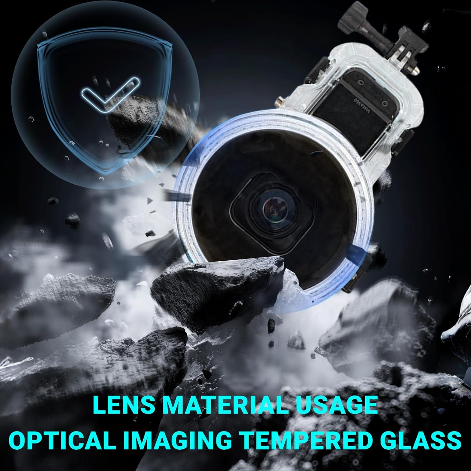 Insta 360 X5 Invisible Dive Case Pro, Waterproof Up to 50m (164ft) Splash Prevention Housing, Underwater Dive Protective Shell for Insta360 X5 with Bracket Accessories