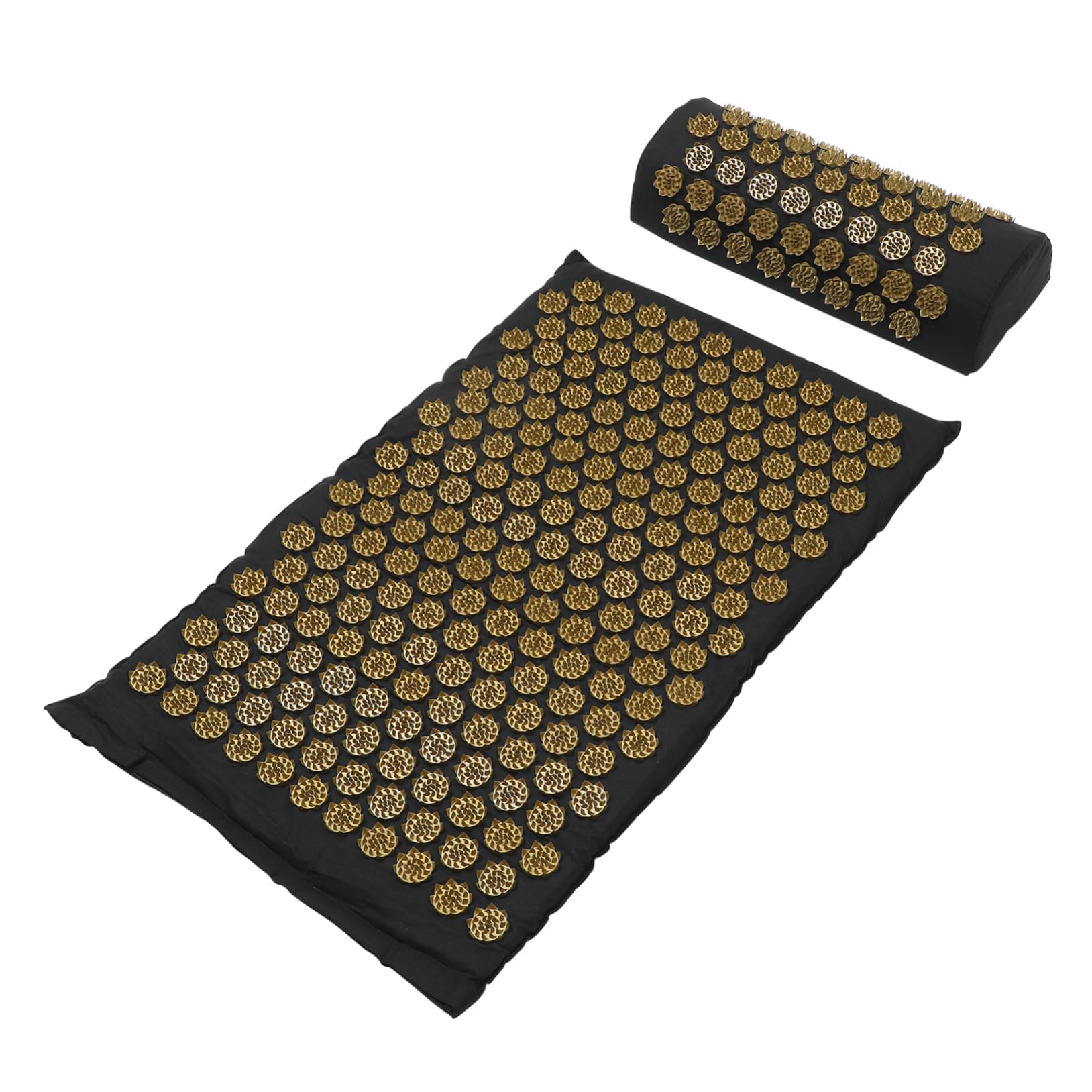 FRCOLOR Esterilla de Acupresion Lavable de Algodón con 2 Piezas, Alivia el Muscular, Incluye Bolsa y Almohada para Masaje Relajante