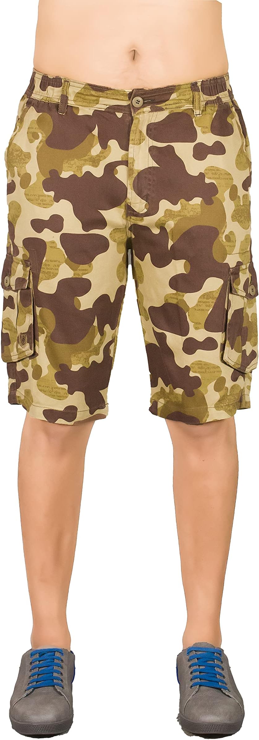 0-DEGREE Men's Regular Fit Three Quarter Shorts