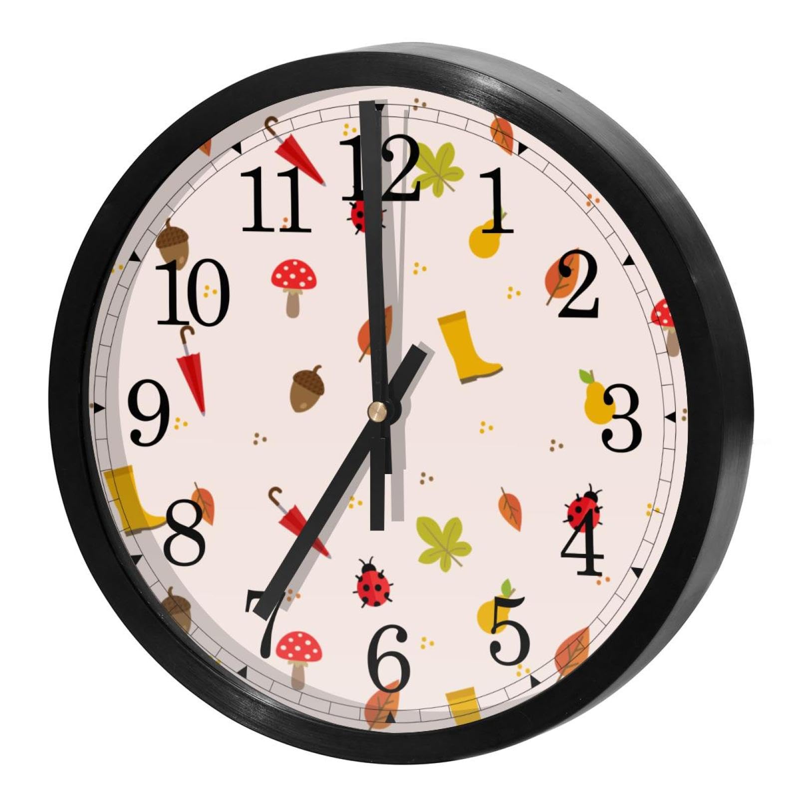 Horloge murale sans tic-tac à piles pour école bureau et salon