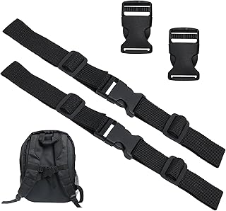 Tira de peito para mochila, substitua a mochila ajustável de nylon com fivelas nylon antiderrapante correia, acessórios para jogging, caminhadas, exterior