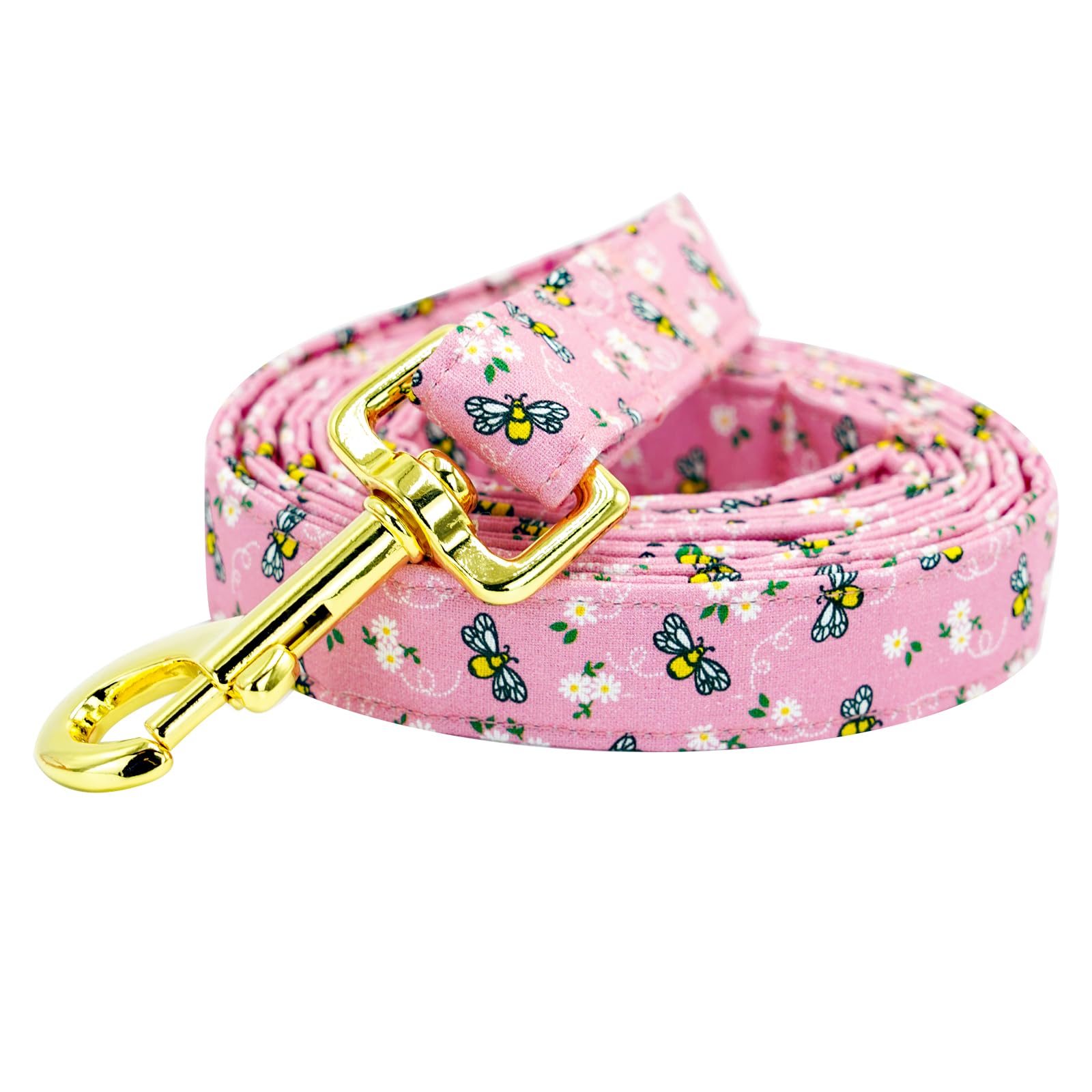 Laisse douce pour chiens Elegant little tail rose solide finies les brûlures aux mains