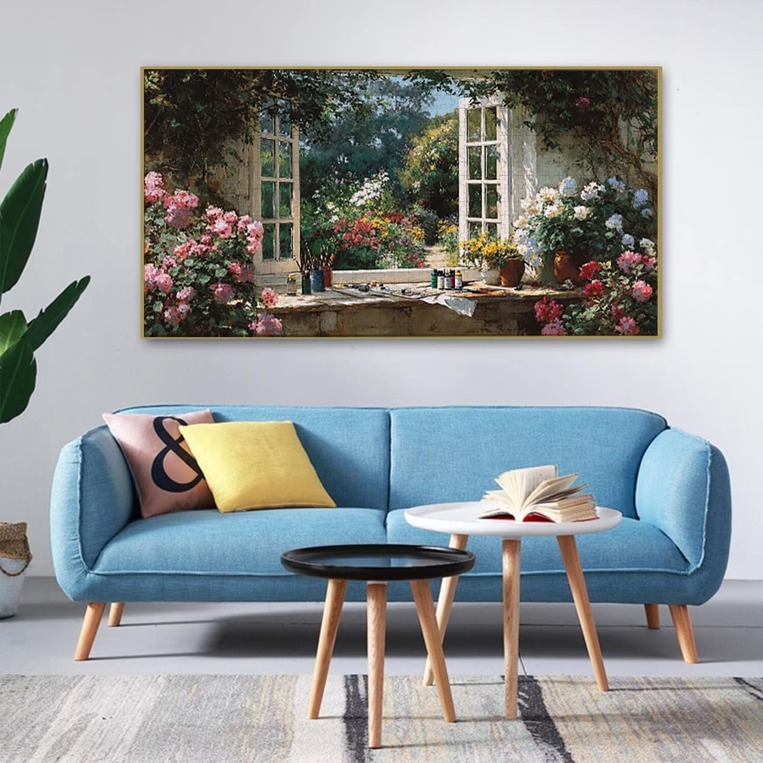 Puzzle dla dorosłych 1100 elementów, puzzle z kwiatami krajobrazowymi, dla dorosłych klasyczne puzzle i od 14 lat junior, rodzinna rozrywka domowa puzzle prezent 87x42cm l-227