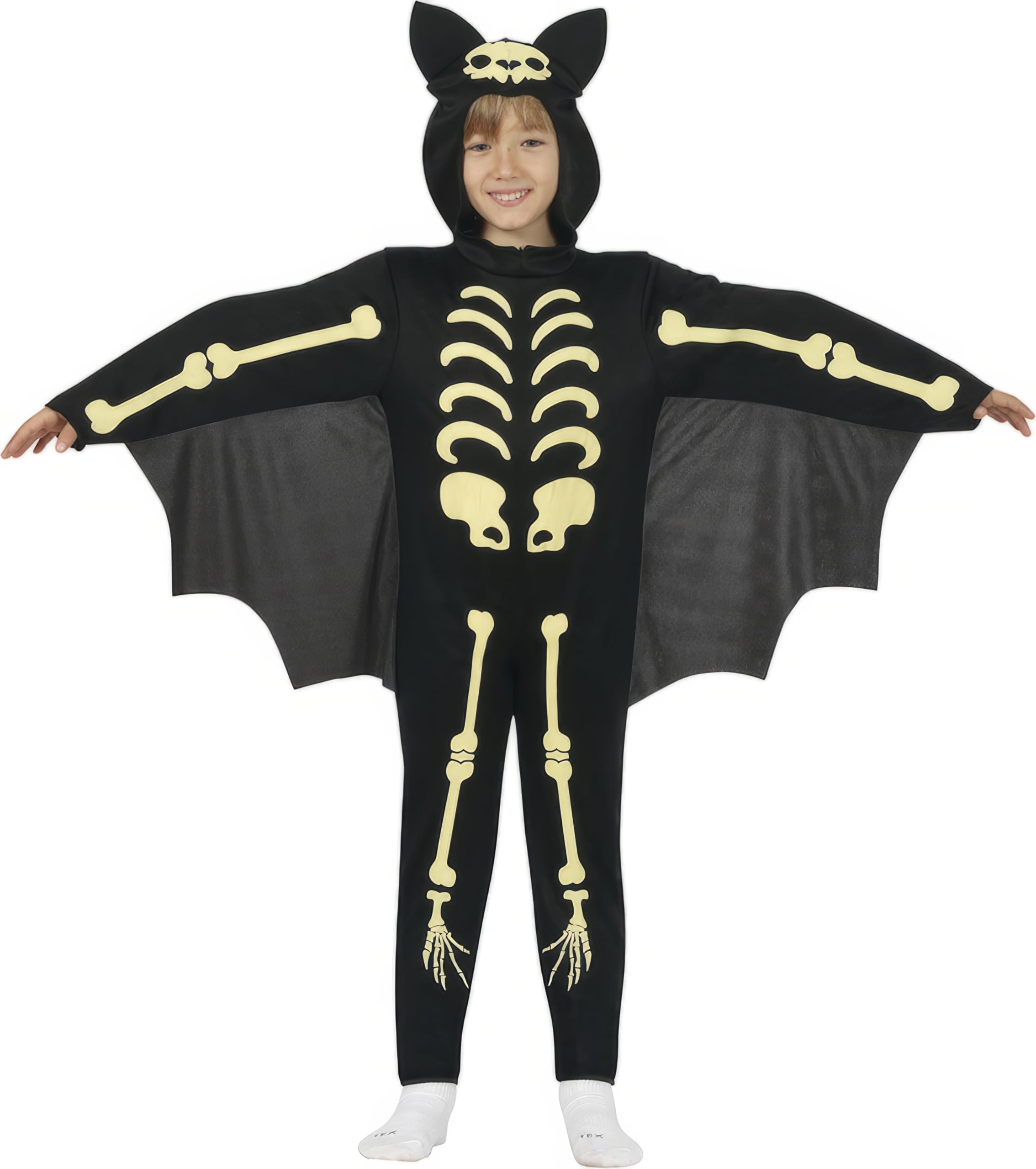 FIESTAS GUIRCA Skeleton Bat Halloween Child Fancy Dress Costume Age 3-4 Years