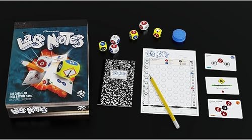 Miniatura 5 de Greater Than Games | Notas de laboratorio | Juego de mesa de estrategia | Rollo de ciencia y escritura | 2 a 5 jugadores | Más de 30 minutos | A