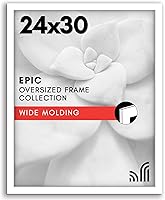 Vista 33 de Americanflat - Marco para cuadro de 16x20 con plexiglás pulido - Marcos anchos para cuadros fabricados en madera de ingeniería para exhibición