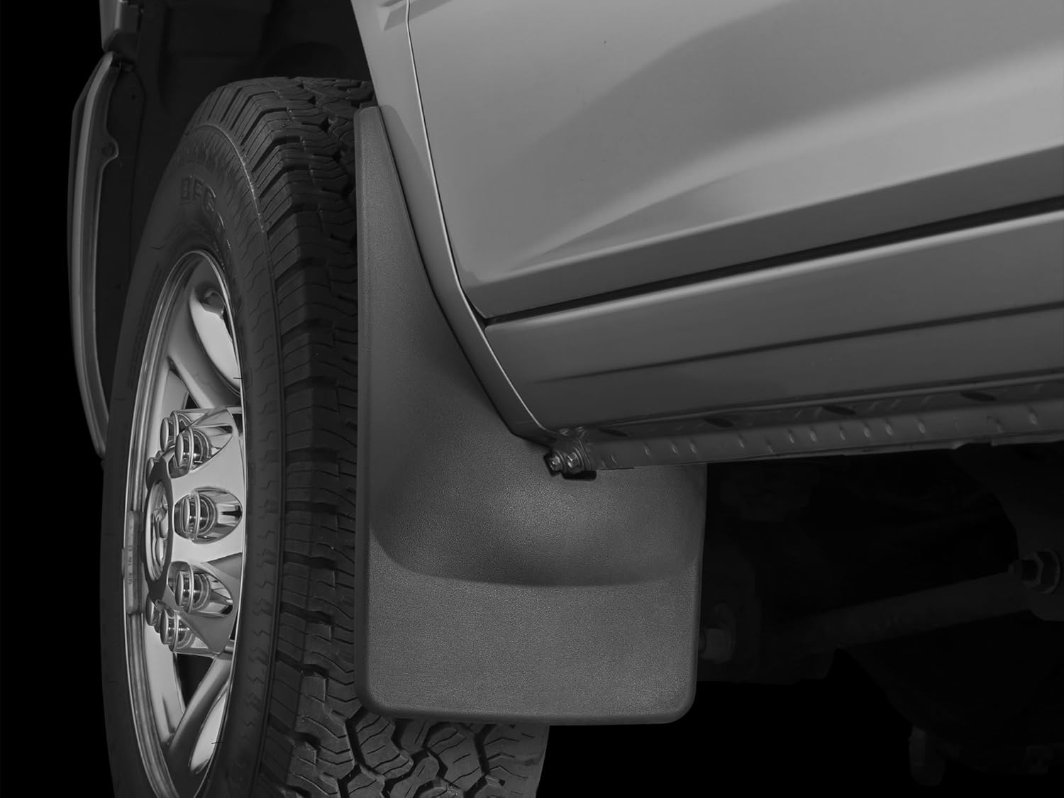 WeatherTech Custom No Drill Splash Guard MudFlaps for RAM Ram 2500/3500, Ram Truck 2500/3500, Ram Truck 2500/3500 - Front Pair (110037), Black