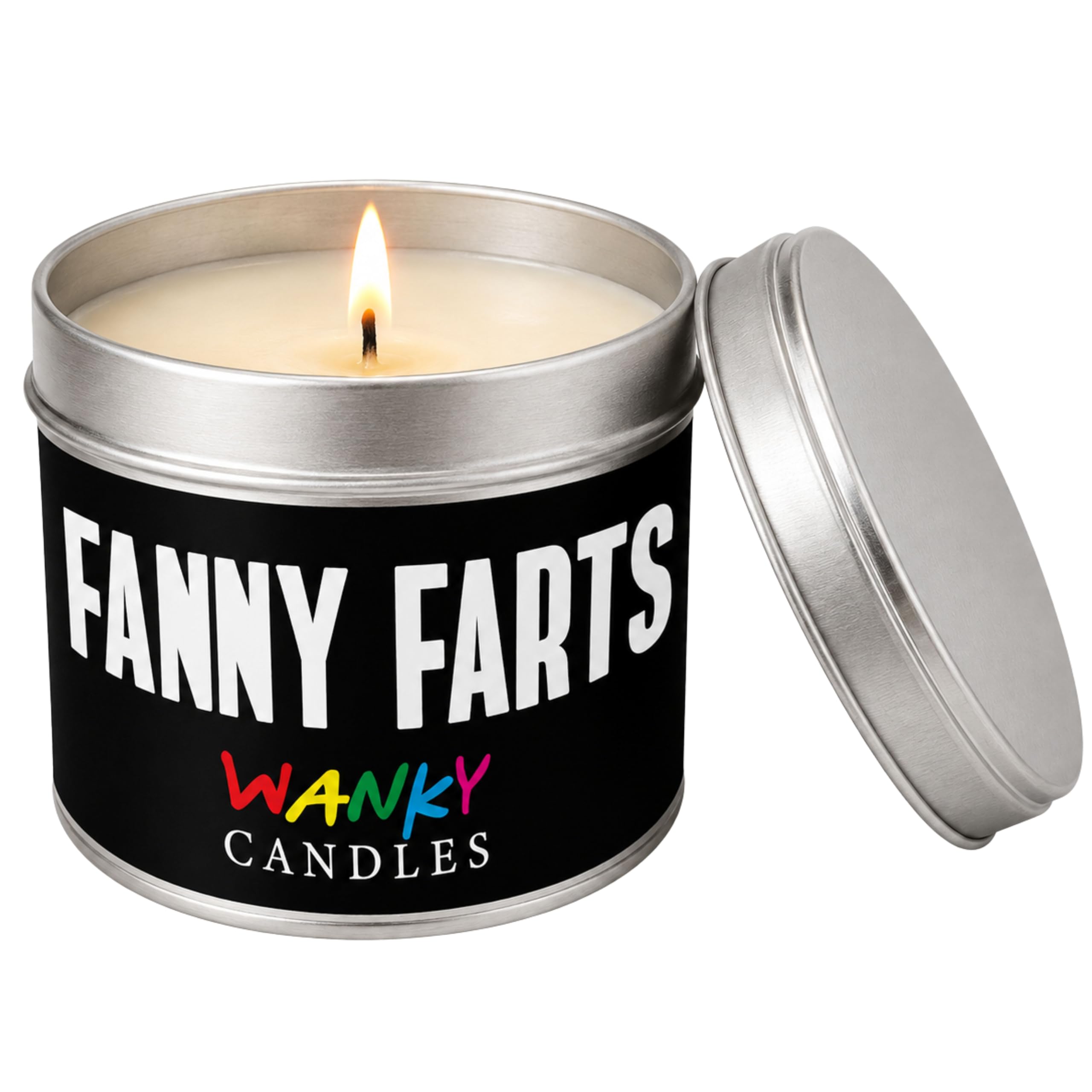 Wanky Candles Men's White Wanky Candle Fannys Fart Novelty Candle For Wo Vanilla Scented