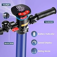 Vista 5 de Caroma Electric Scooter with Seat Option,500350W Motor Up to 2520 Miles Range & 2520 MPH Speed,9" Tires,Adjustable Electric Scooter for