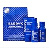 Harry's Limited Edition Holiday Gift Set for Men, Men's Skincare Essentials (2 oz Exfoliating Face Wash, Daily Face Lotion with SPF 15, Hydrating Night Lotion)