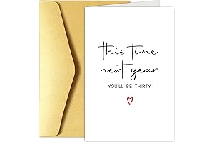 Funny 29th Birthday Card Men Women, 29 Years Old Birthday Card For Him Her