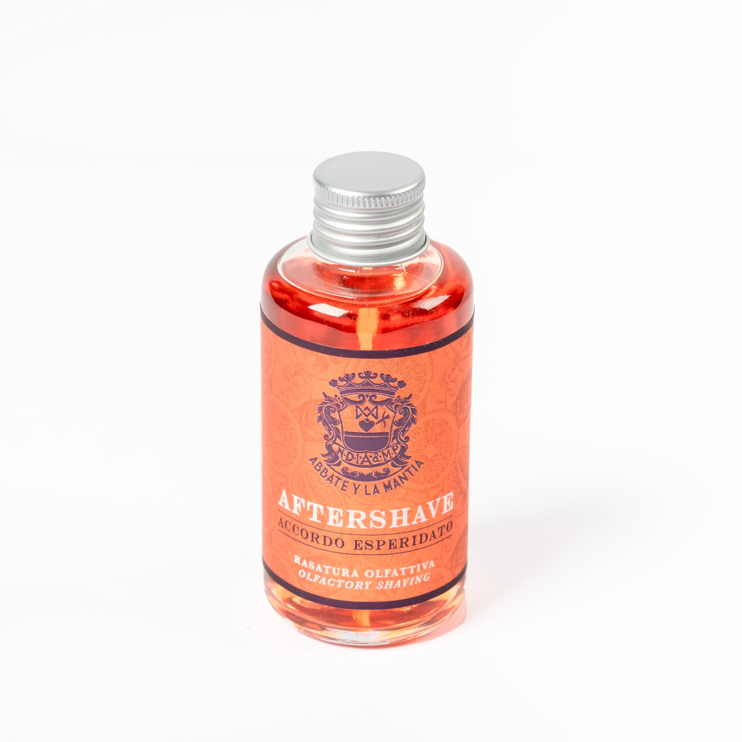 ABBATE Y LA MANTIA: Profumo Dopobarba Accordo Agrumato – Lozione Alcolica Ipoallergenica – Disinfettante e Ricostituente con Zafferano – 100ml – Made in Italy
