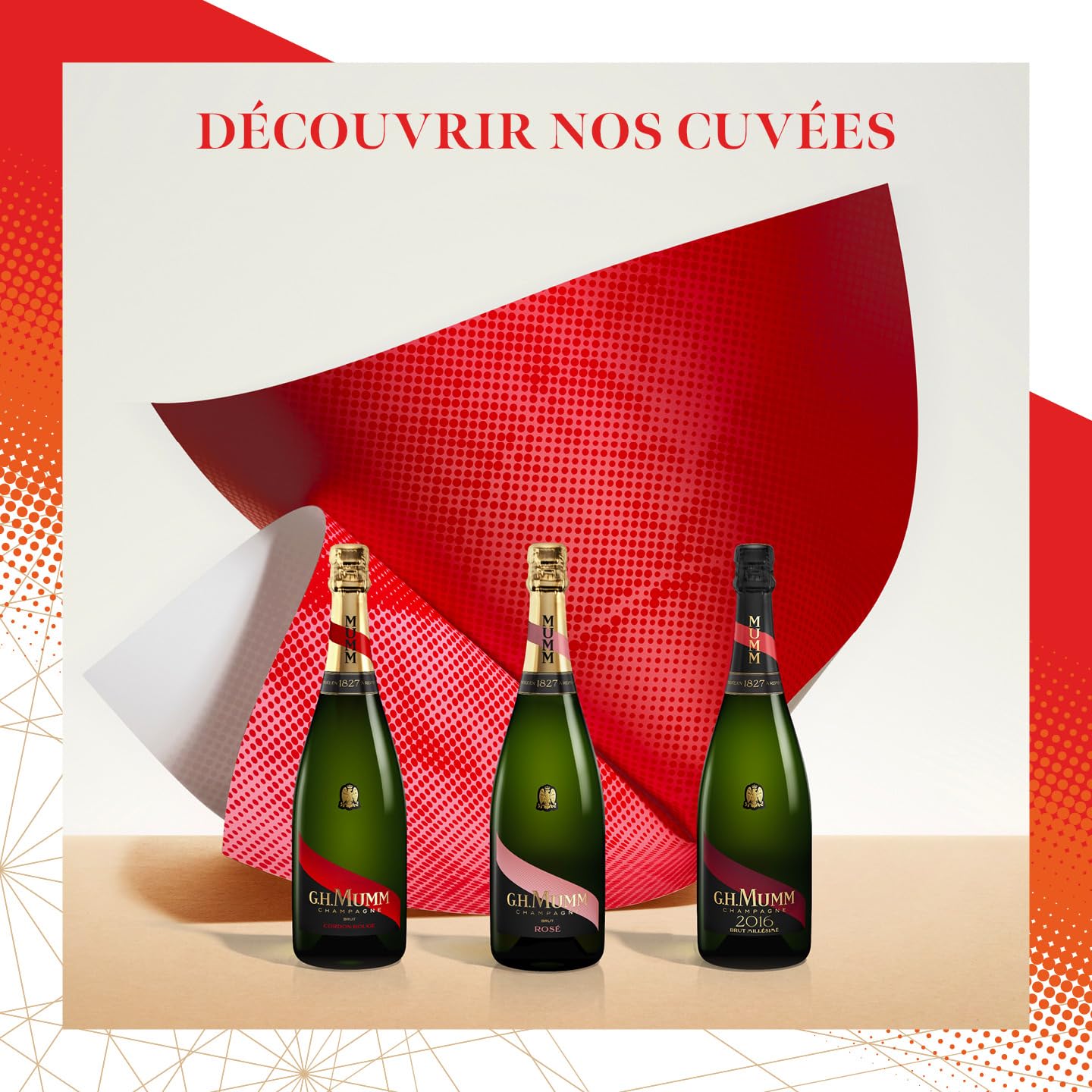 Champagne G.H. MUMM Cordon Rouge Brut Rosé - 12.5%, 75 cl