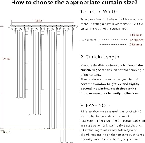 Miniatura 9 de Frelement Cortinas opacas de terciopelo con ganchos planos para sala de cine, sala de cine, escenario, villa, 100 pulgadas de ancho x 96 pulgadas de