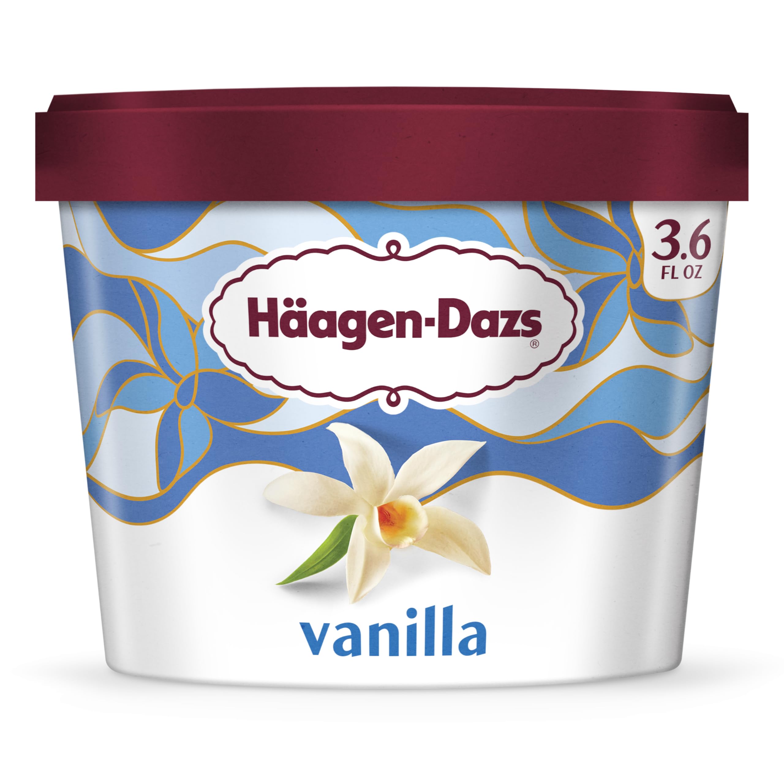 Haagen-Dazs, Single-Serve Vanilla Ice Cream, 3.6 oz (Frozen)