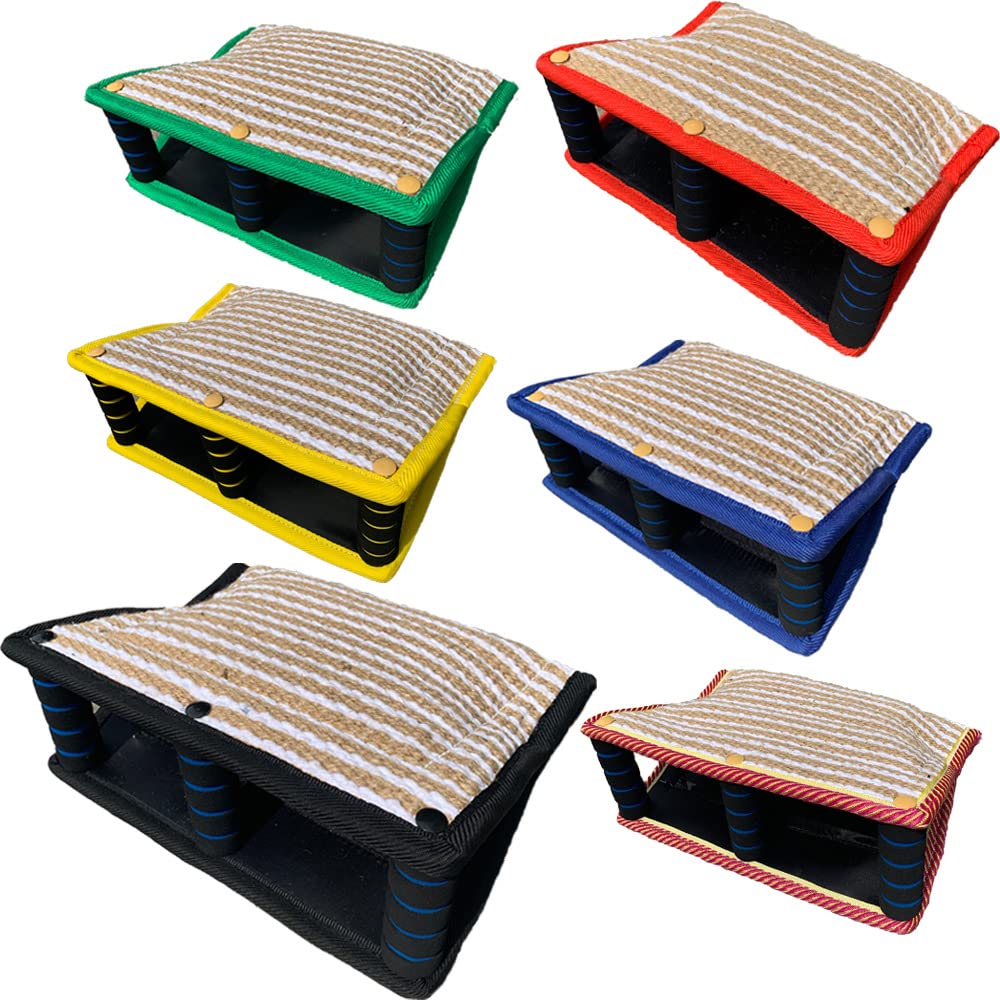1Pcs Hund Beißt Sleeve Hundebiss Ärmel Schlepper Mit 3 Griffen Dauerhafte Jute Ausbildung Beißkissen Hundeziel-Beißkeil-Schleppspielzeug Hunde Schutzhülle Armschutz