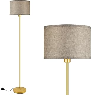 12 Cozy Living Room Lighting Ideas That Glow at Night 40 Floor Lamp Gold, Standing Lamp, 58
