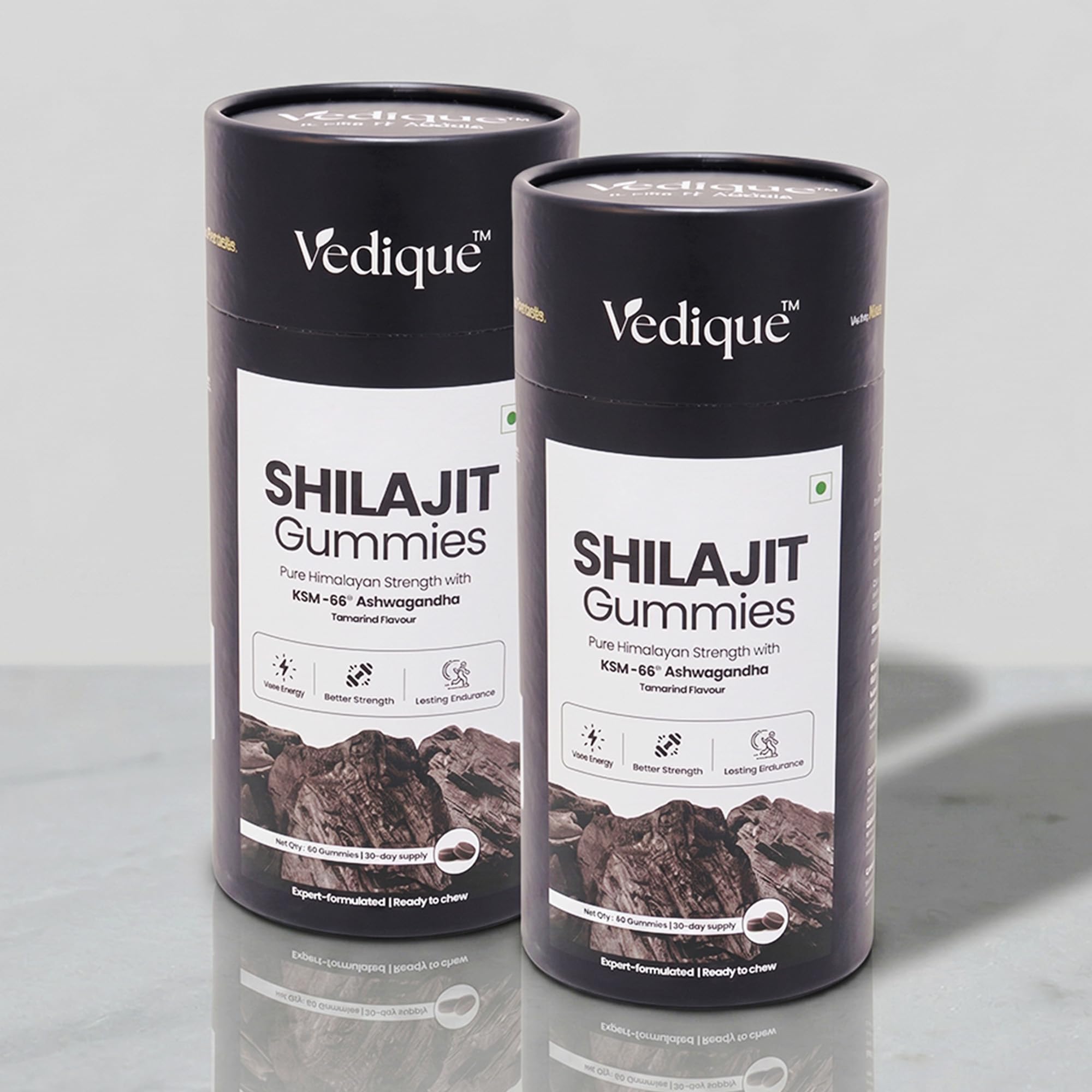 [BRSRYYIZBMDROE37] Shilajit Gummies, Tamarind Flavour, 60 Gummies, Pack of 2