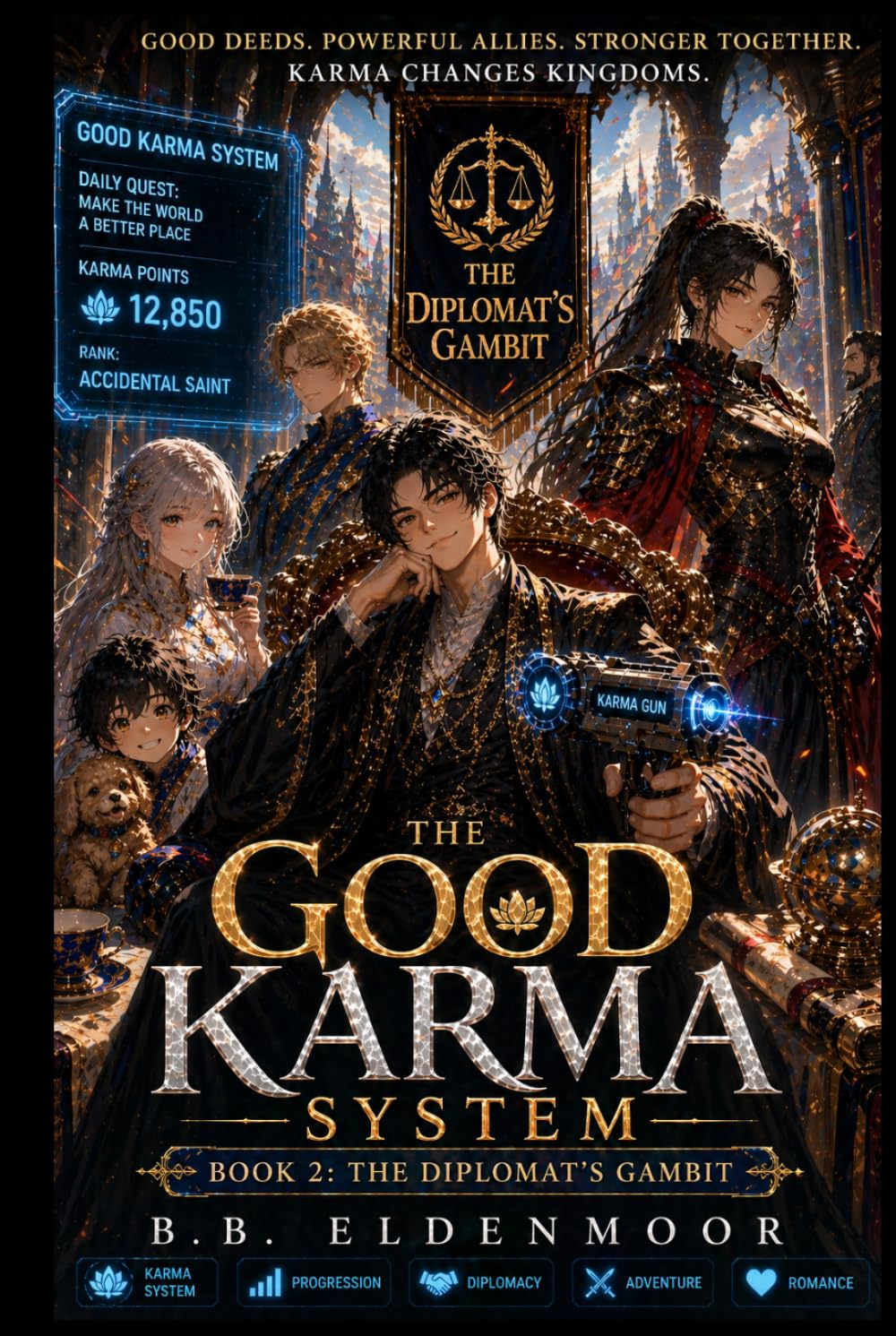 The Diplomat's Gambit: A LitRPG Isekai Progression Fantasy with Diplomacy, Found Family & Karma System (The Good Karma System Series)