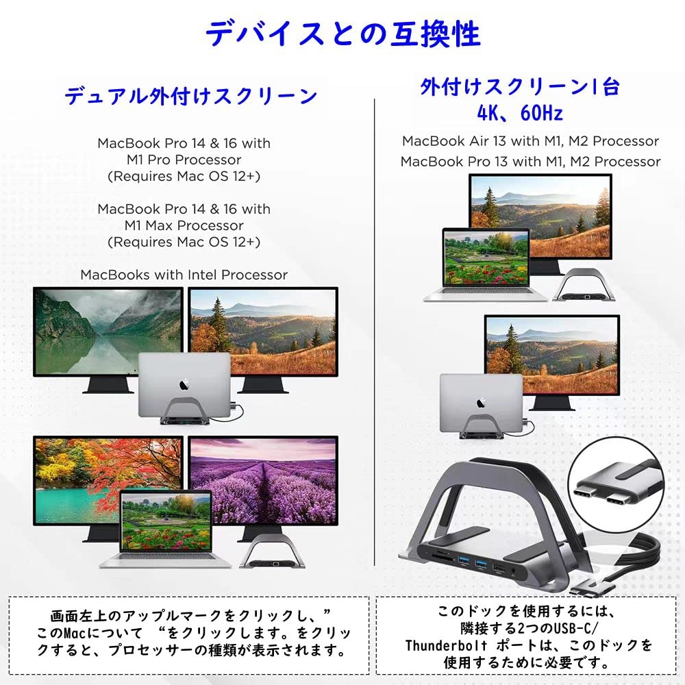 Amazon.co.jp: EVOLVE MacBook Pro対応ドッキングステーション 