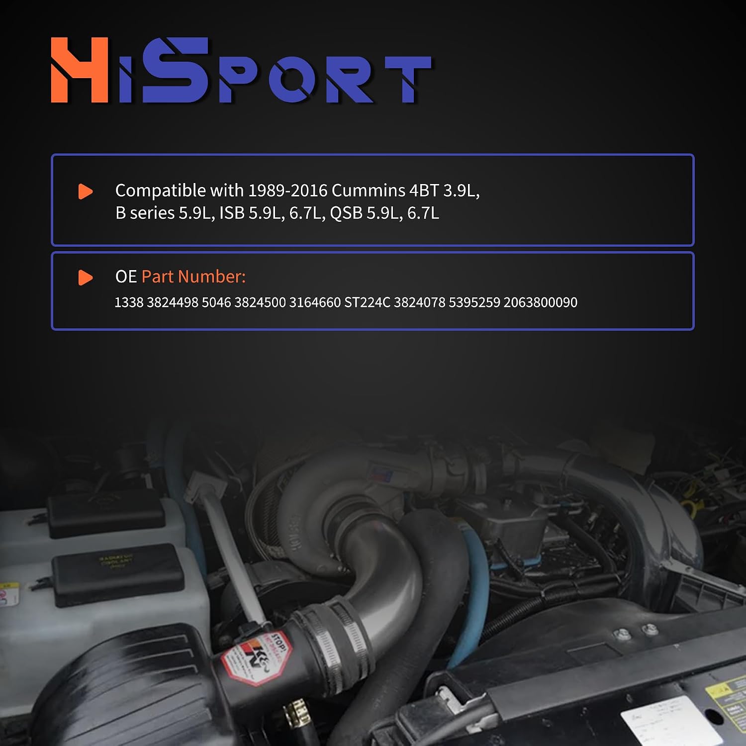 HiSport Front and Rear Crankshaft Seal Remover & Installer Kit - Compatible with 1989-2016 Cummins 3.9L 5.9L 6.7L - Replacement for 3824500 3164660 ST224C 3824078 5395259 2063800090